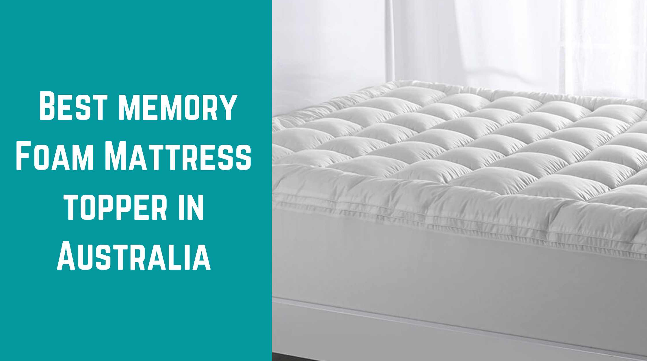 memory foam mattress topper