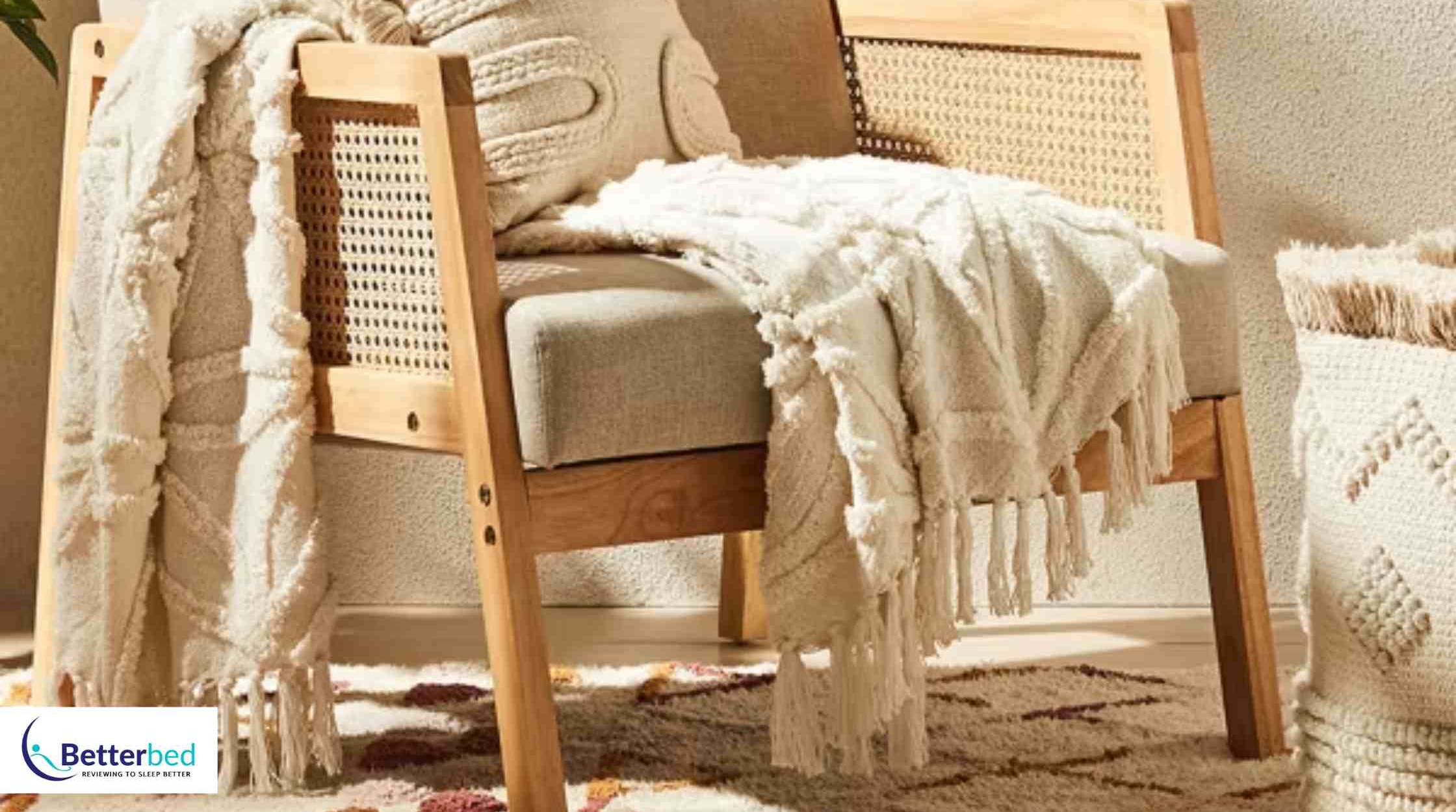 Nerissa Throw (Natural) Fleece Blanket by Kmart.