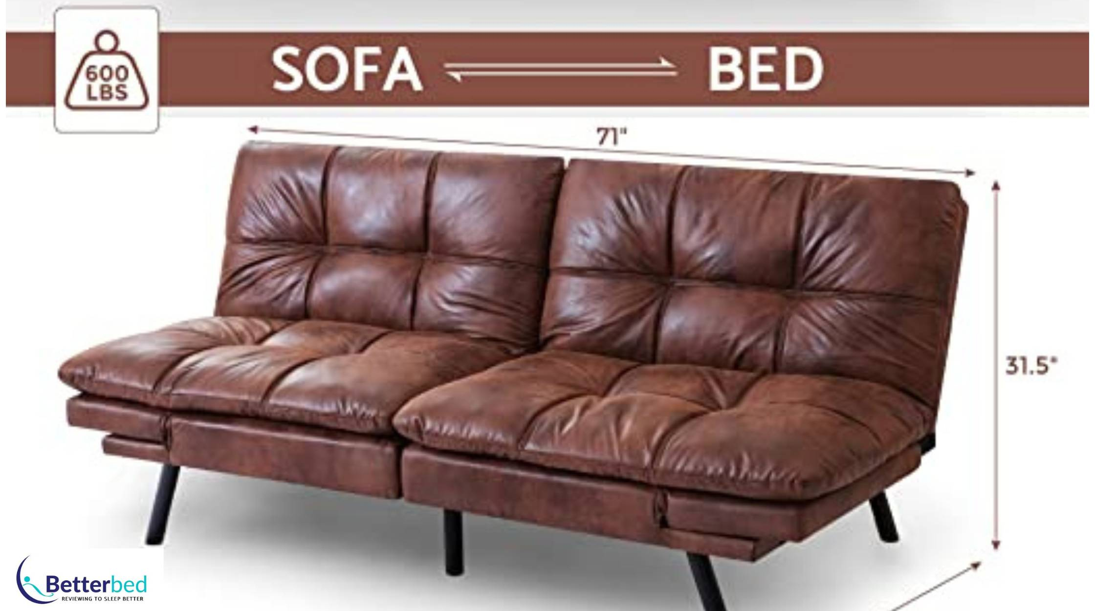LIFERECORD Futon Sofa Bed